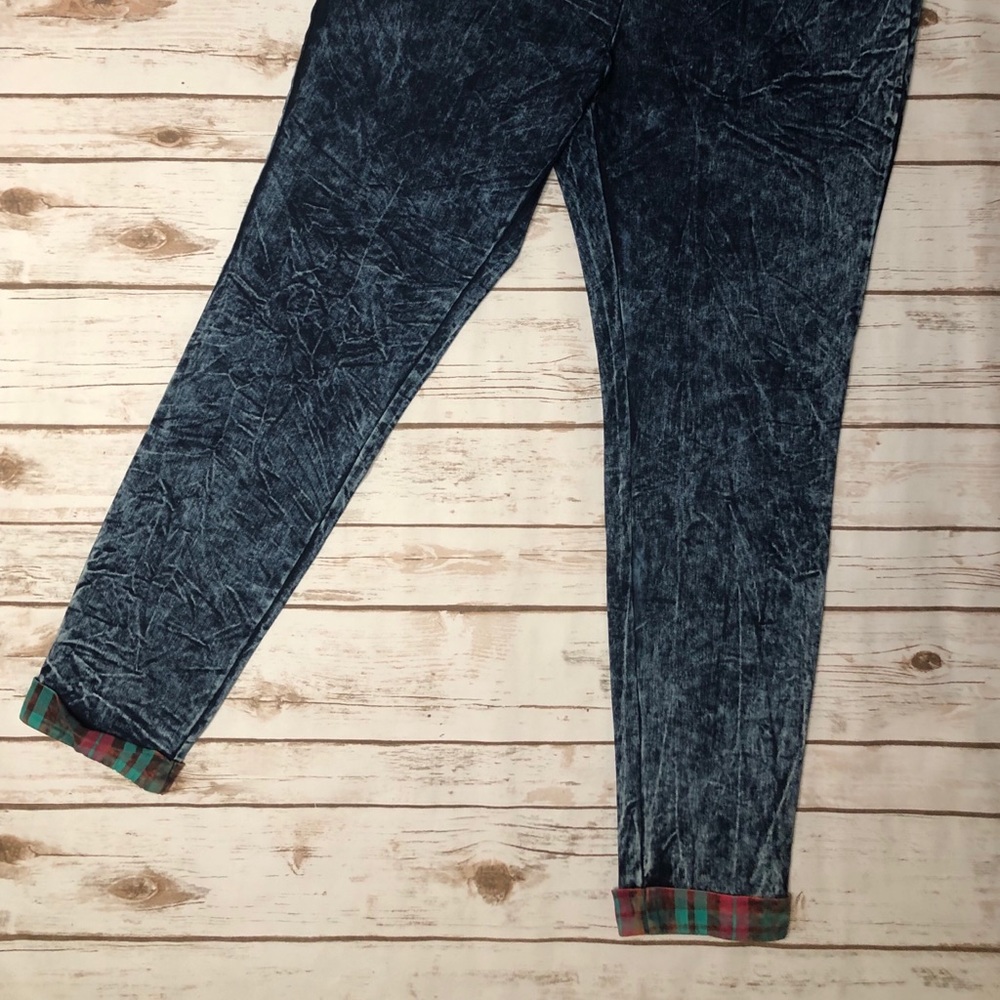 Acid wash jeggings from forever 21